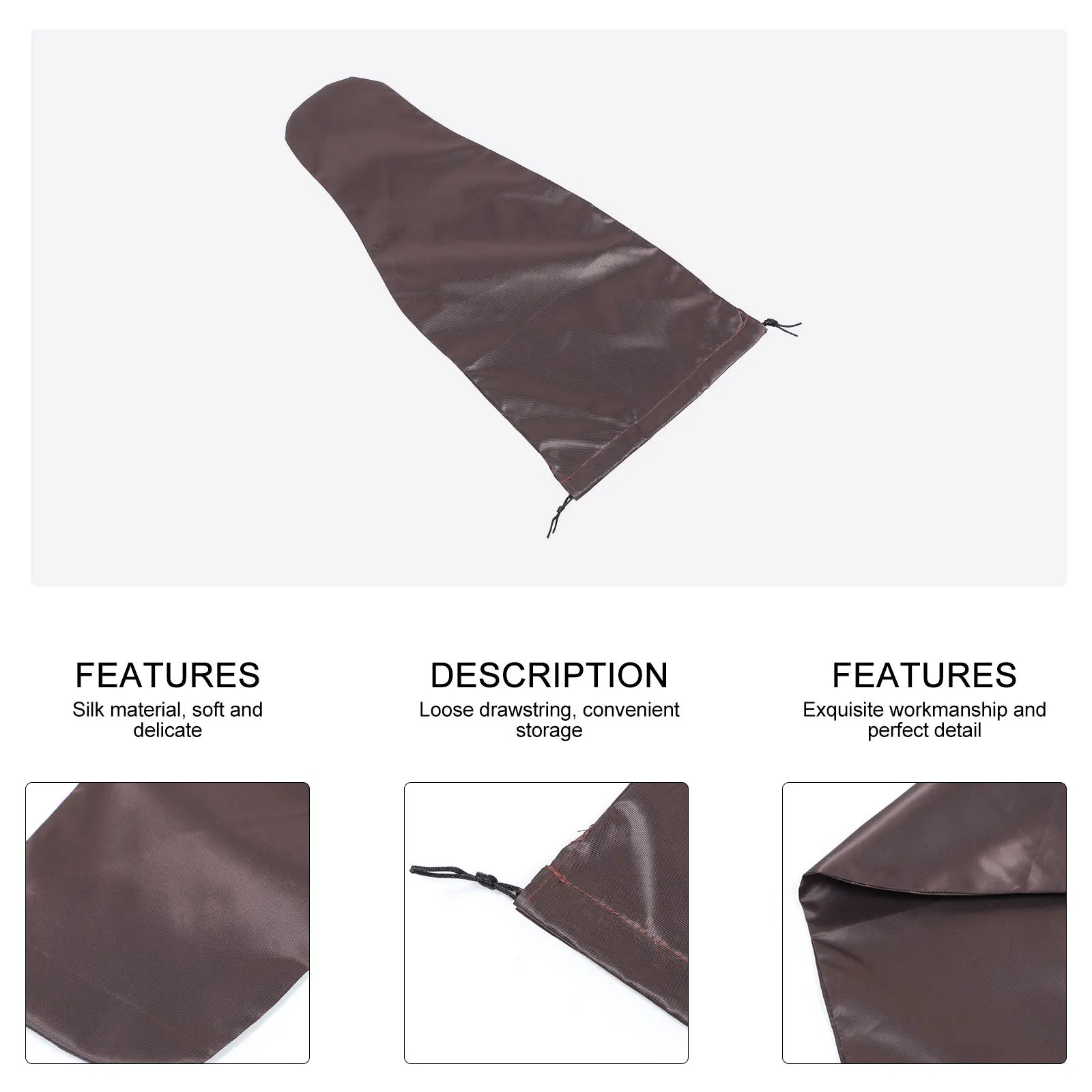 

Cello Cover Comfortable Supple Material Durable Scratch Proof Exquisite Decorative Long Cello Cover