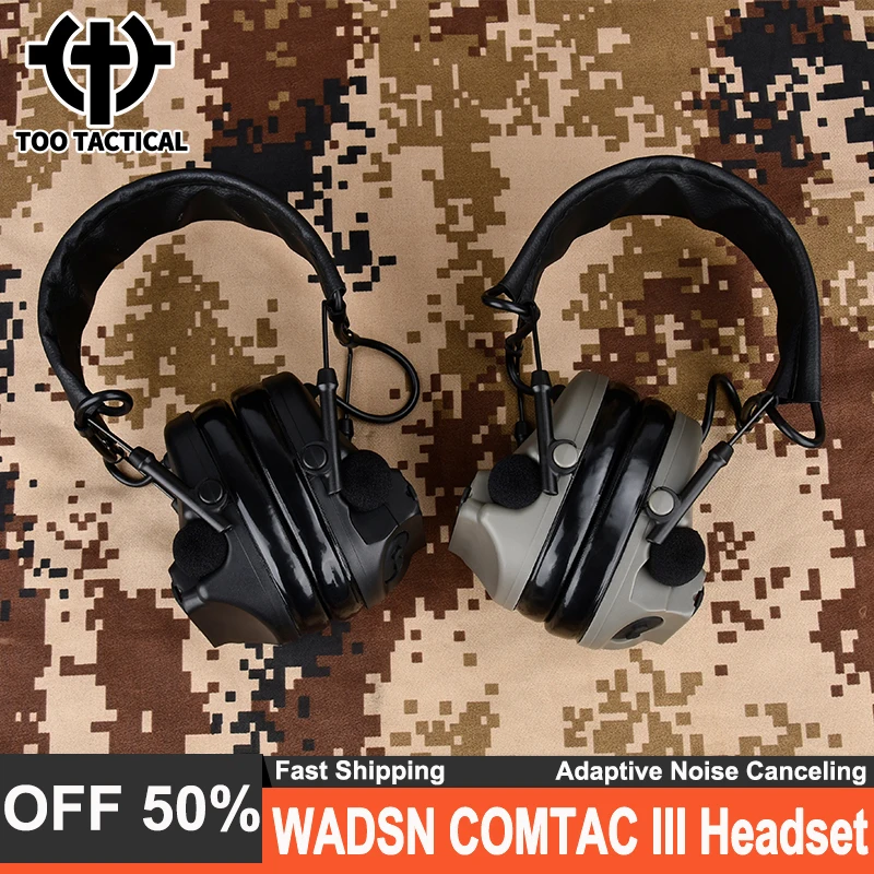 

WADSN Civil COMTAC III Headset Active Pickup Noise Canceling Hearing Tactical Scout Hunting Headphone NO Communication Function