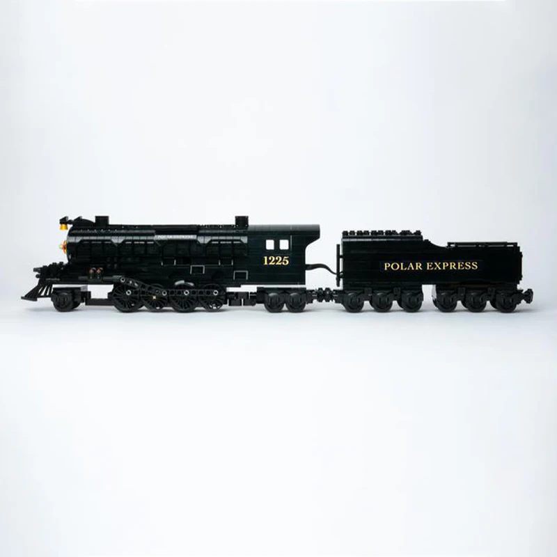 الكلاسيكية الرجعية قطار سلسلة القطبية اكسبرس قاطرة البخار MOC اللبنات DIY بها بنفسك تجميع الطوب الفضاء لعبة تعليمية إبداعية