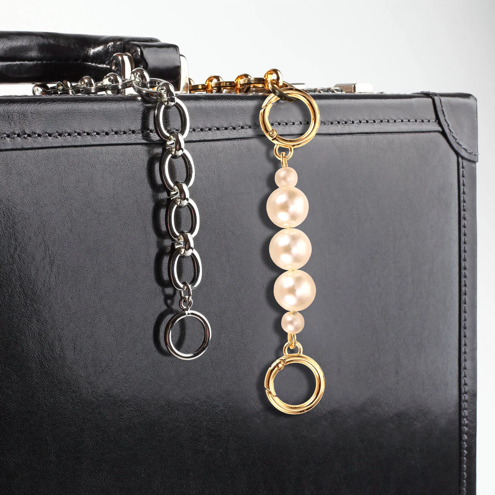 

2Pcs Shoulder Strap Extension Chains Premium Bag Replacement Strap for Handbag Clutch Purse Accessories DIY Bag Chain