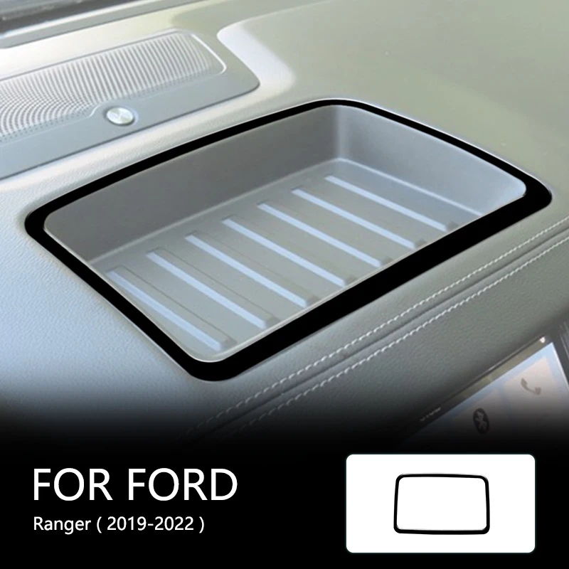 

Storage Box Outer Frame For Ford Ranger 2019 2020 2021 2022 with Navigation with Automatic AC Car Interior Accessories