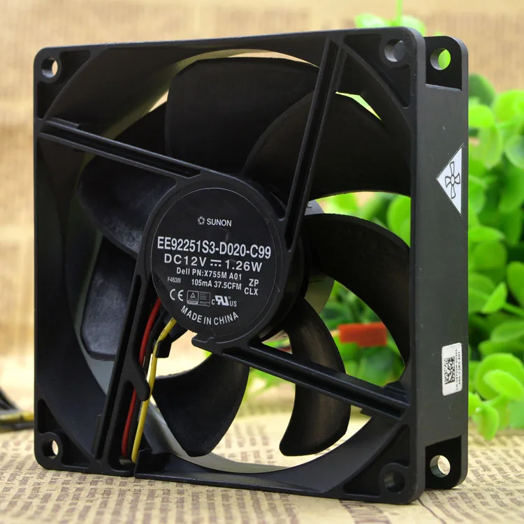 

НОВЫЙ ОРИГИНАЛЬНЫЙ EE92251S3-D020-C99 12 В 9025 90*90*25 мм ОХЛАЖДАЮЩИЙ ВЕНТИЛЯТОР