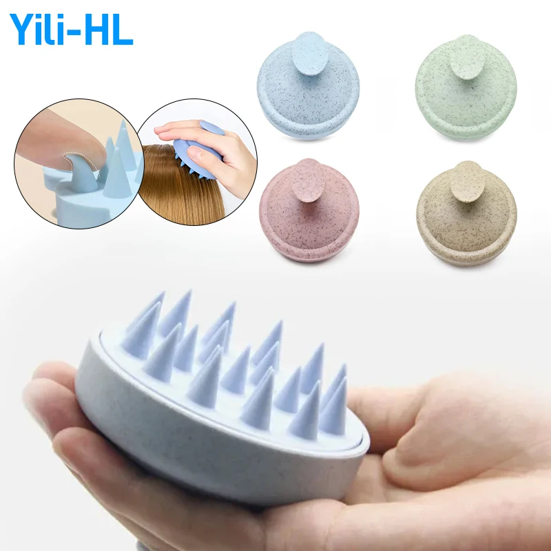 

Scalp Hair Massager Brush Silicone Shampoo Brush Head Relax Scratcher Hair Washing Comb Body Spa Massage Bath Shower Tool