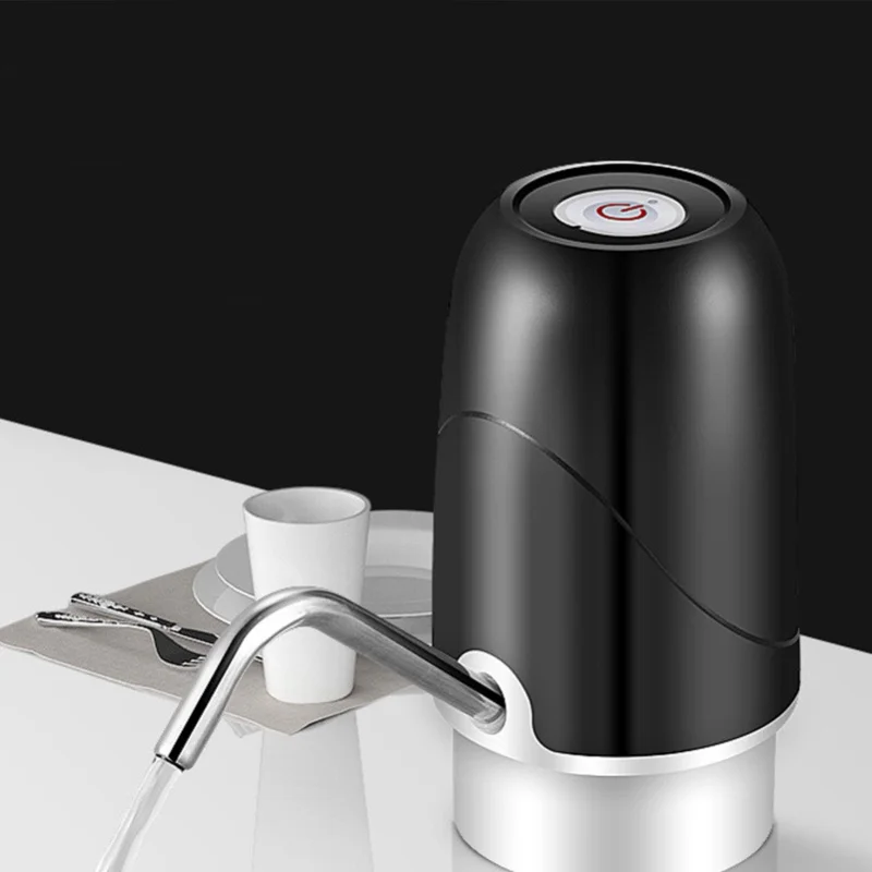 5 Gallons Water Bottle Pump Black Push Button Low Noise Power Saving Automatic Electric Water Bottle Dispenser For Home Camping