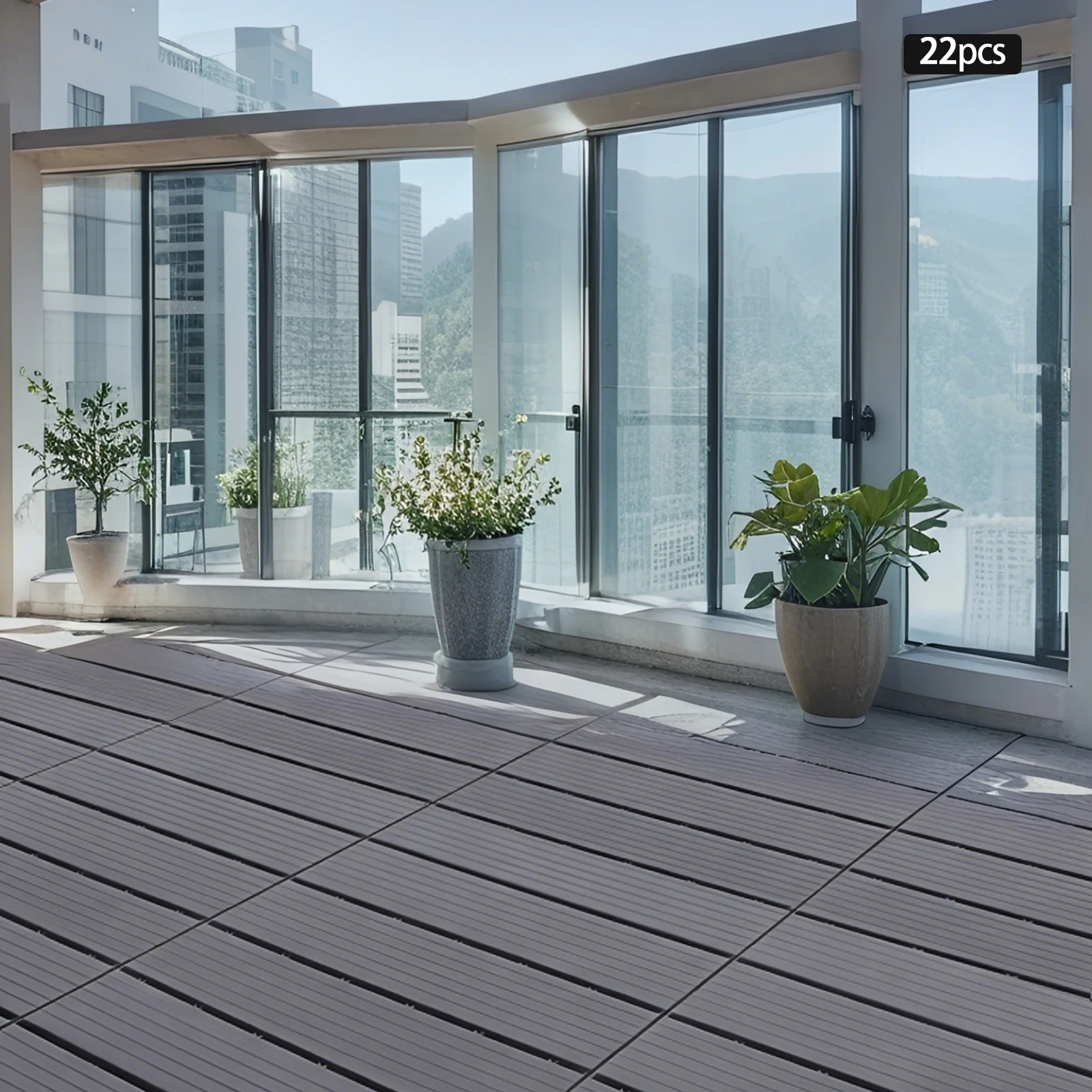 

Премиальные водонепроницаемые пластиковые плитки из полипропилена с дренажной системой, простые в установке, для балконов, террас и мощения дворов