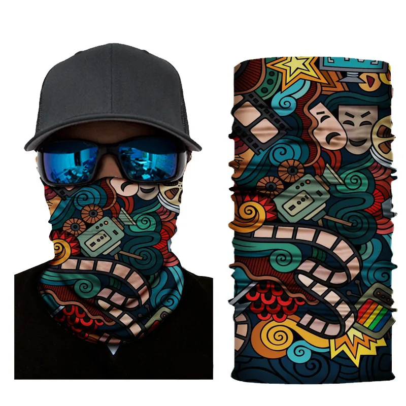 Magic Sports Bandanas Men Women Outdoor Headwear Fishing Balaclava Tactical Headband Neck Warmer Gaiter Shemagh Face Shield Mask