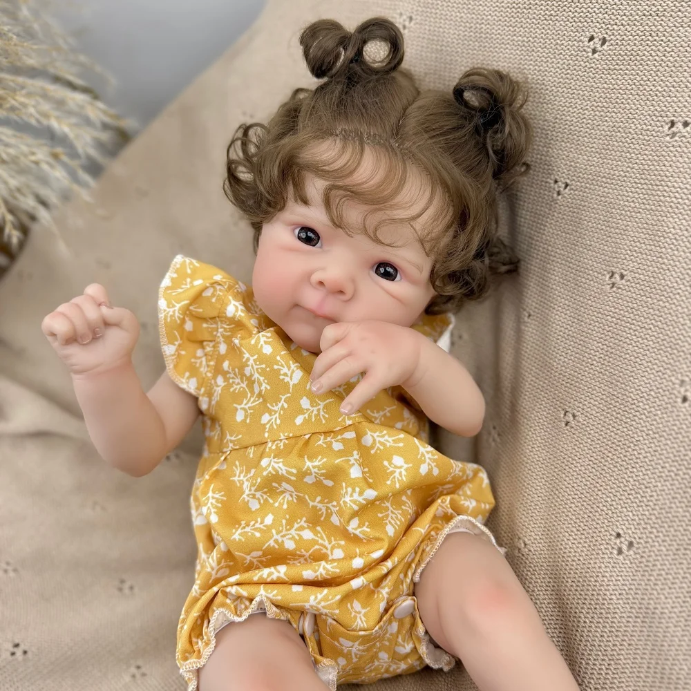 

BZDOLL 45cm Lifelike Reborn Baby Doll Toy with Vinyl Limbs And Cloth Body Kid's Fashion Birthday Gift Playhouse Bedtime Toy