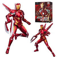 Original FondJoy Iron Man Action Figure Tony Stark Legend MK50 DIY Building Block Toys Collection Anime Movie Model Kids Gifts