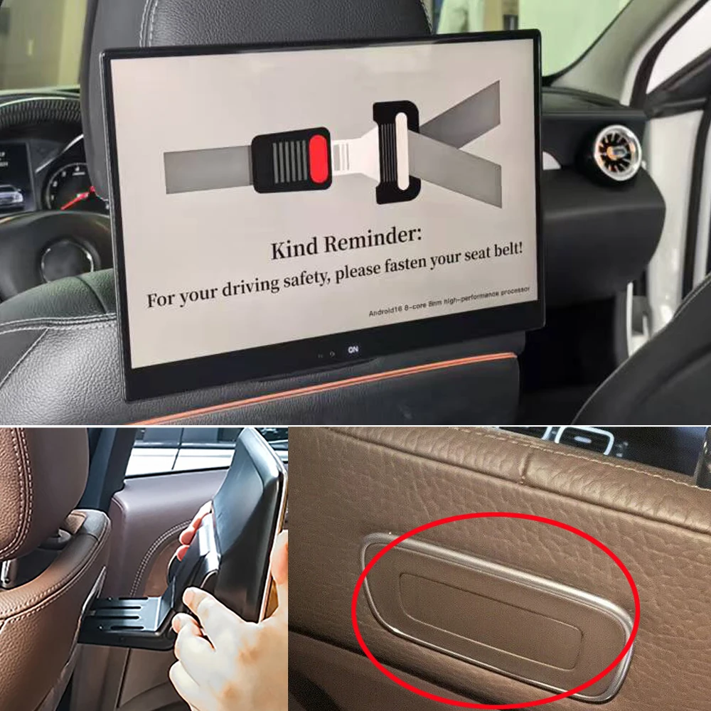 

Plug and Play 13.3" Car Rear Seat Entertainment System for Mercedes-Benz Android 16.0 1080P 4K WiFi Touch Screen Car Video