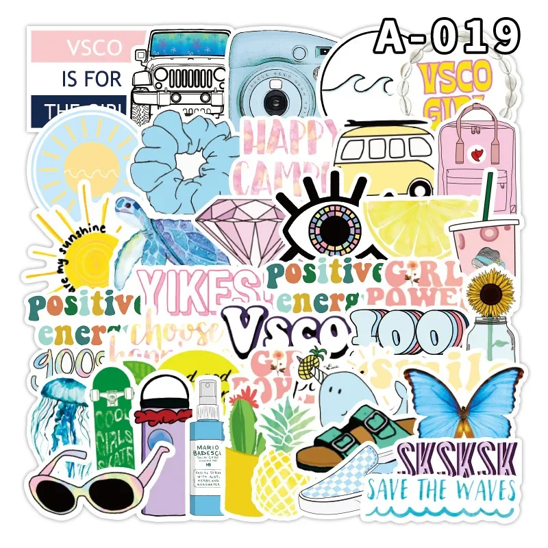 3Set=150PCS VSCO Many New Products Graffiti Stickers Water Cup Notebook Refrigerator Waterproof Stickers