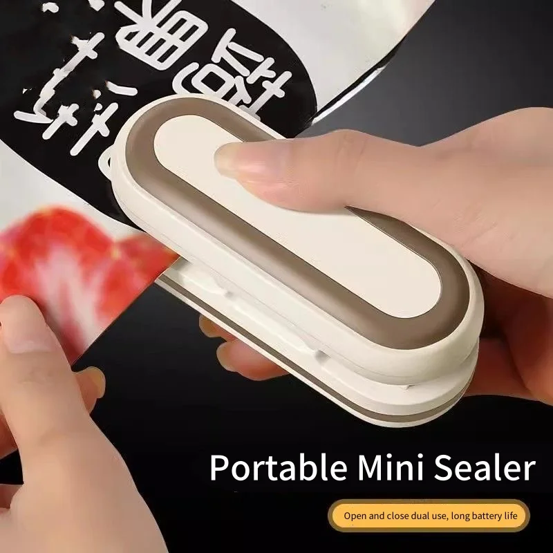 Портативная мини-запечатывающая машина для закусок, пластиковая машина для запечатывания упаковки, бытовой пластиковый пакет, зажим для консервации пищевых продуктов