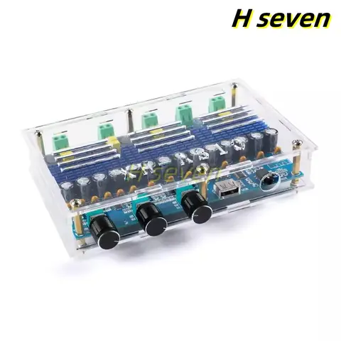 XH-A310 TDA3116D2 Bluetooth 5,0 placa amplificadora de potencia Digital 2*50W + 2*100W alta potencia cuatro canales AUX