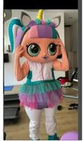 New Adult Hot Sale Foam Cute Unicorn Doll Girl Fancy Cartoon Mascot Costume Plush Christmas Fancy Dress Halloween Mascot Costume