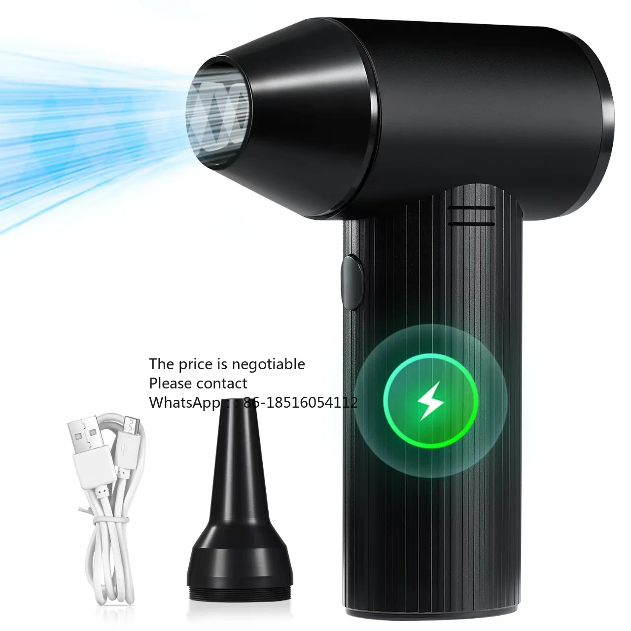 

Aluminum Alloy Fan Car Mounted High-speed Handheld Small Fan Portable Turbofan