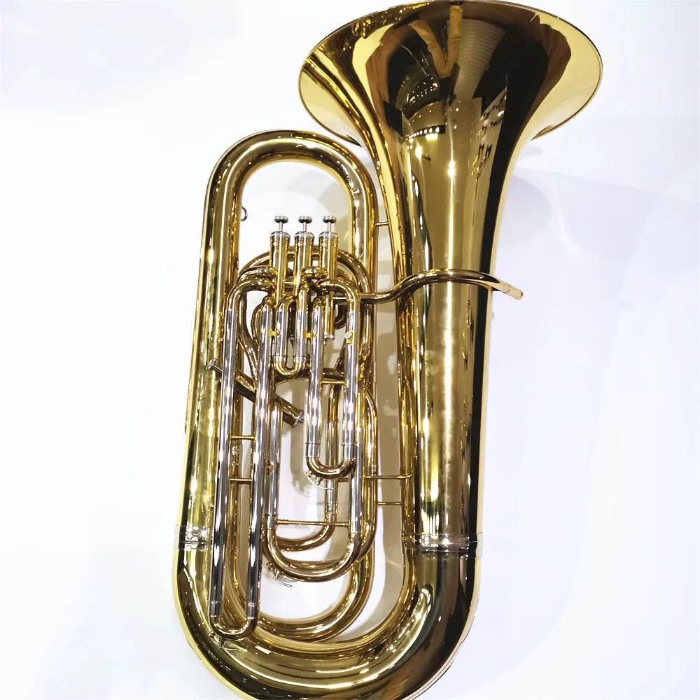 490mm Bell Compensating System Professional Bb Tuba Brass Instruments for Sale AA