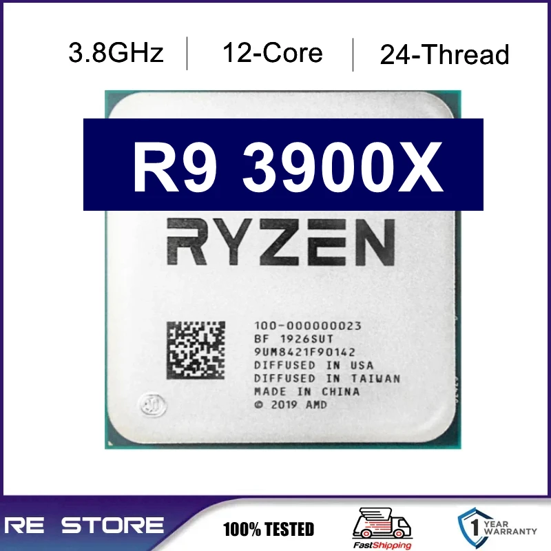 AMD Ryzen 9 R9 3900X 3.8GHz 12-Core 24-Thread cpu processor