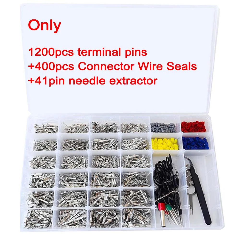 Produktbild von 950-teiliges Steckverbinder-Set – Crimp-Kontakte 1–3,5 Mm Für Autoelektrik, Wasserdicht & Korrosionsbeständig