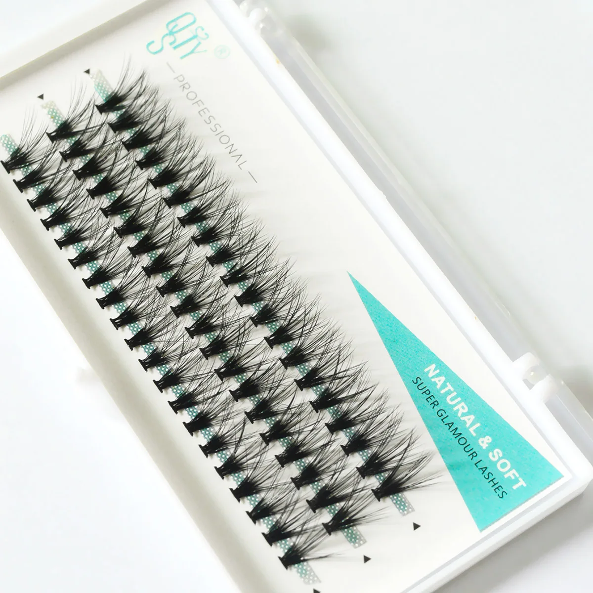 Lash Clusters DIY Lash Extensions Kit 100pcs Individual Lashes Clusters 20D CD Curl Eyelash Extension Kit with Applicator