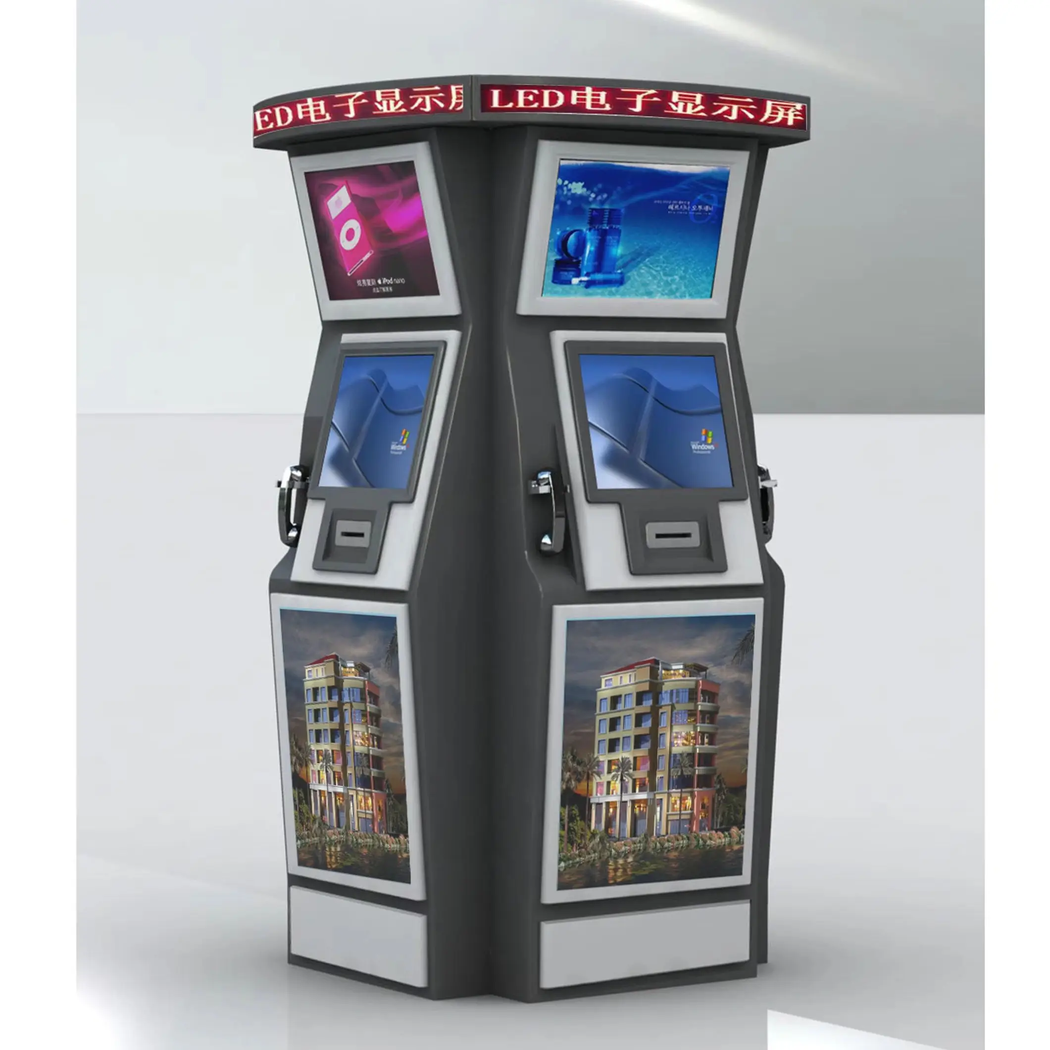 Máquina de toque inteligente interativa eletrônica personalizada de 22 polegadas Android/Windows Terminal Quiosque de pagamento de autoatendimento