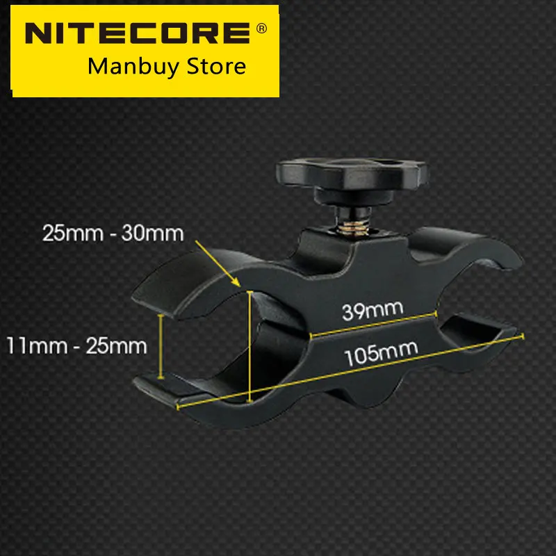 NITECORE GM05 Tactical Flashlight Weapon Holder Torch Scope Mount for Body Diameter of 25.4-30MM P30i SRT7GT P12GTS MH12GTS