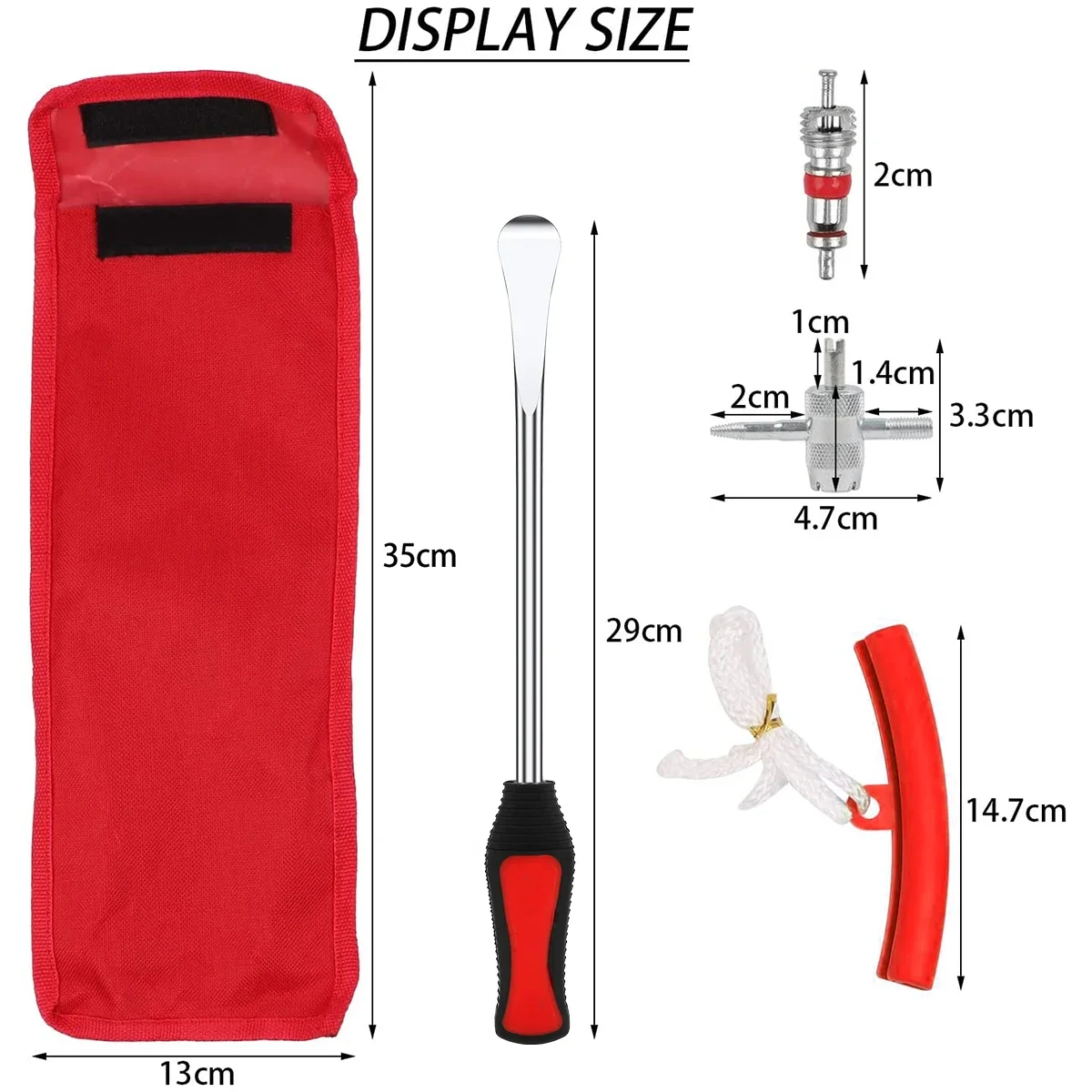 3/2Pcs Motorcycle Tyre Repair Tool Spoon Set 14.5 inch Tire Levers Spoon Heavy Duty Motorcycle Tire Irons Tool Kit with Non-slip