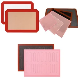 Non-Stick Silicone Baking Mats Macaron Cookies Oven Sheeter Perforated Liner Pad Kitchen Cooking Tools 30x40cm 30x21cm