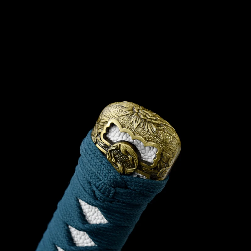 A Set Exquisite Handle Tsuka Hlit Alloy Parts Handguard Tsuba Guard for Japanese Katana Samurai Sword Fittings Brand New