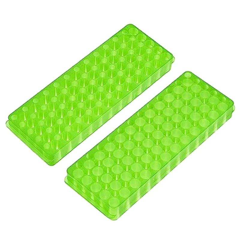 4 قطع من رف أنبوب الطرد المركزي البلاستيكي على الوجهين مع 60 فتحة، 0.5ML1.5ML/2ML EP أنبوب الرف متين وسهل الاستخدام