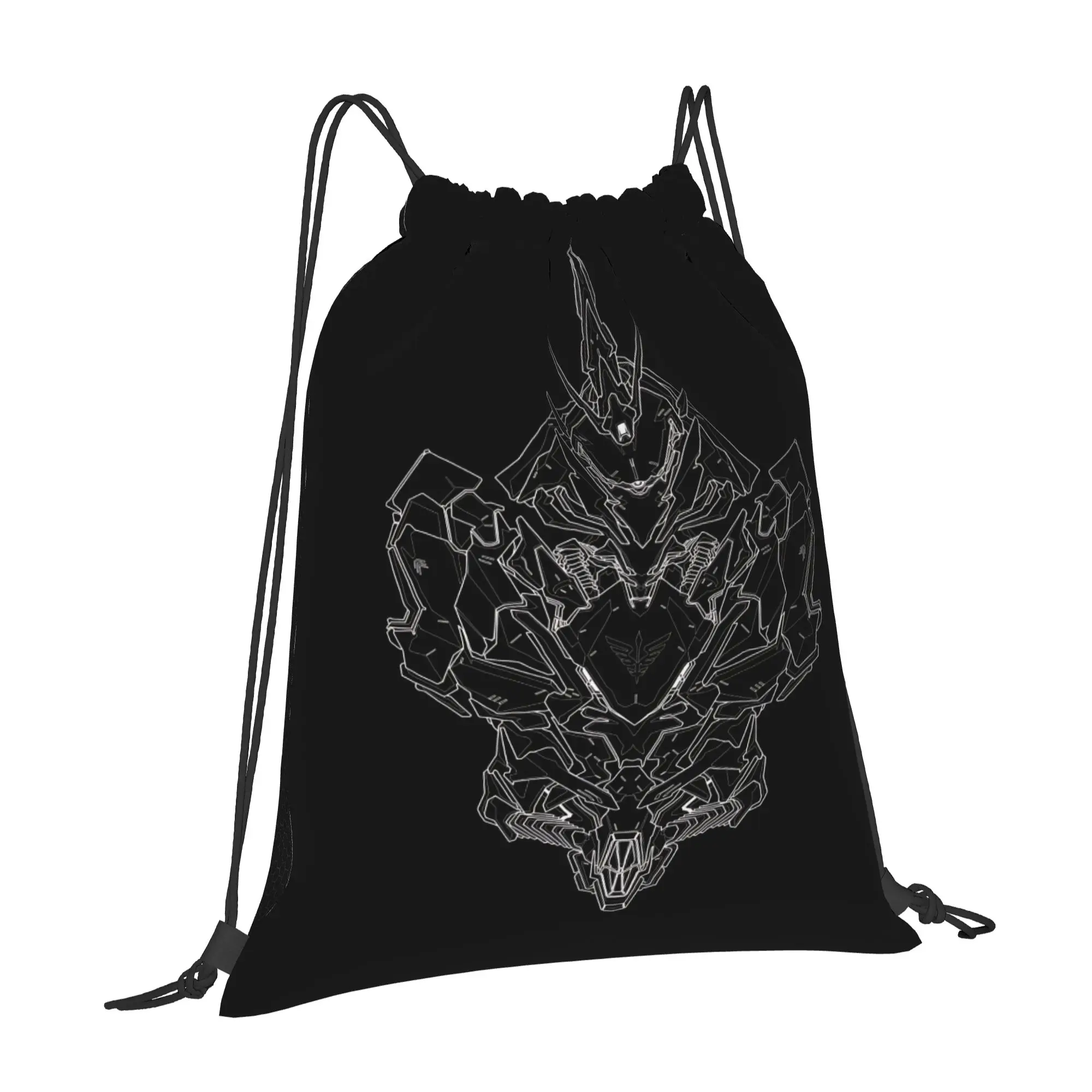 bag Pouch Armored Core robot  Drawstring Bags Hiking Pouch Print Backpack Boy Girls School Shoe Bag