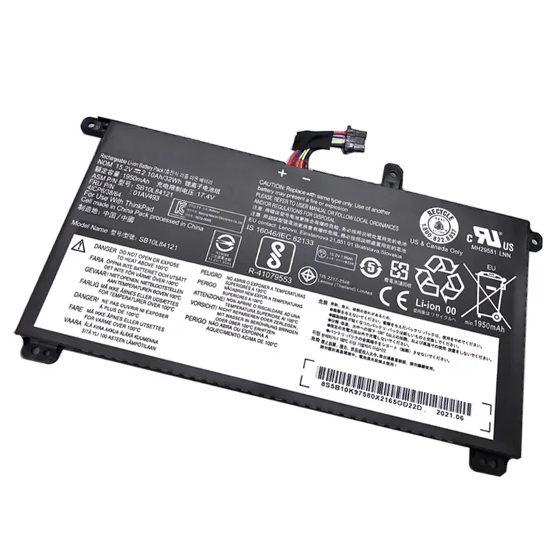 Imagem -03 - Lenovo-thinkpad Bateria do Portátil 01av493 T570 T580 P51s P52s Sb10l84121 00ur890 00ur891 00ur892 Atacado Novo