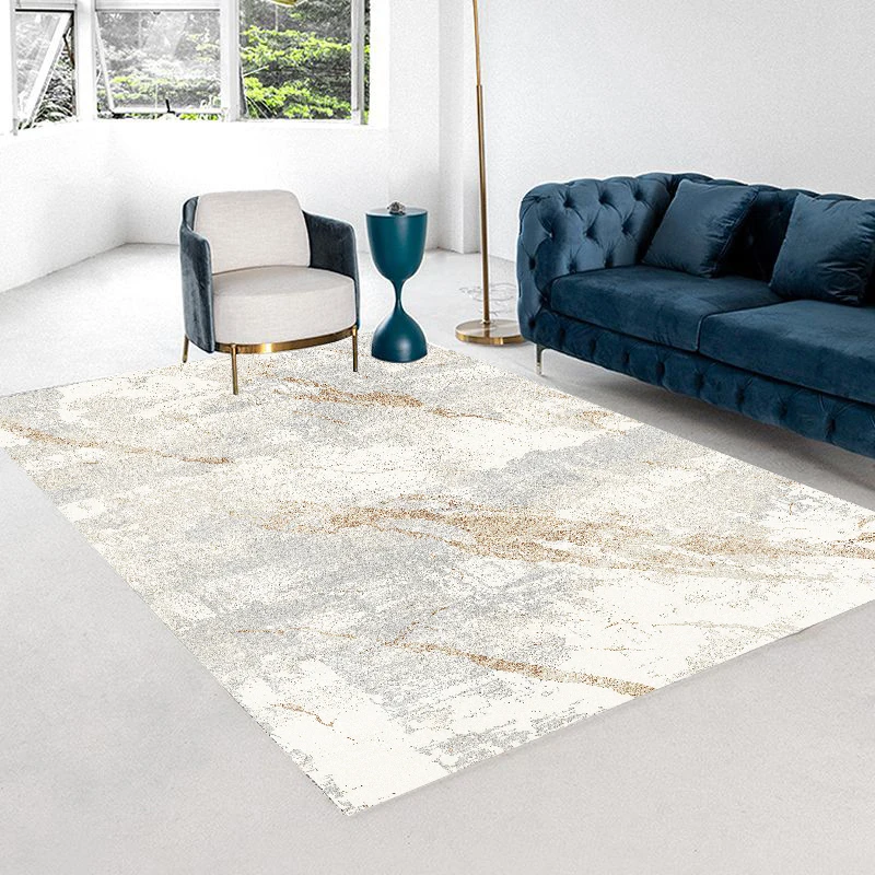 Modern Splashing Ink Abstract Carpet for Living Room Bedroom Carpets Bathroom Non-slip Dirt Resistant Rugs Corridor Entrance Mat