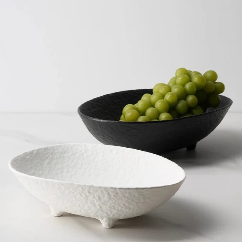 Creative fruit plate, home living room light luxury high-end coffee table fruit basin snack candy dried fruit plate ornament