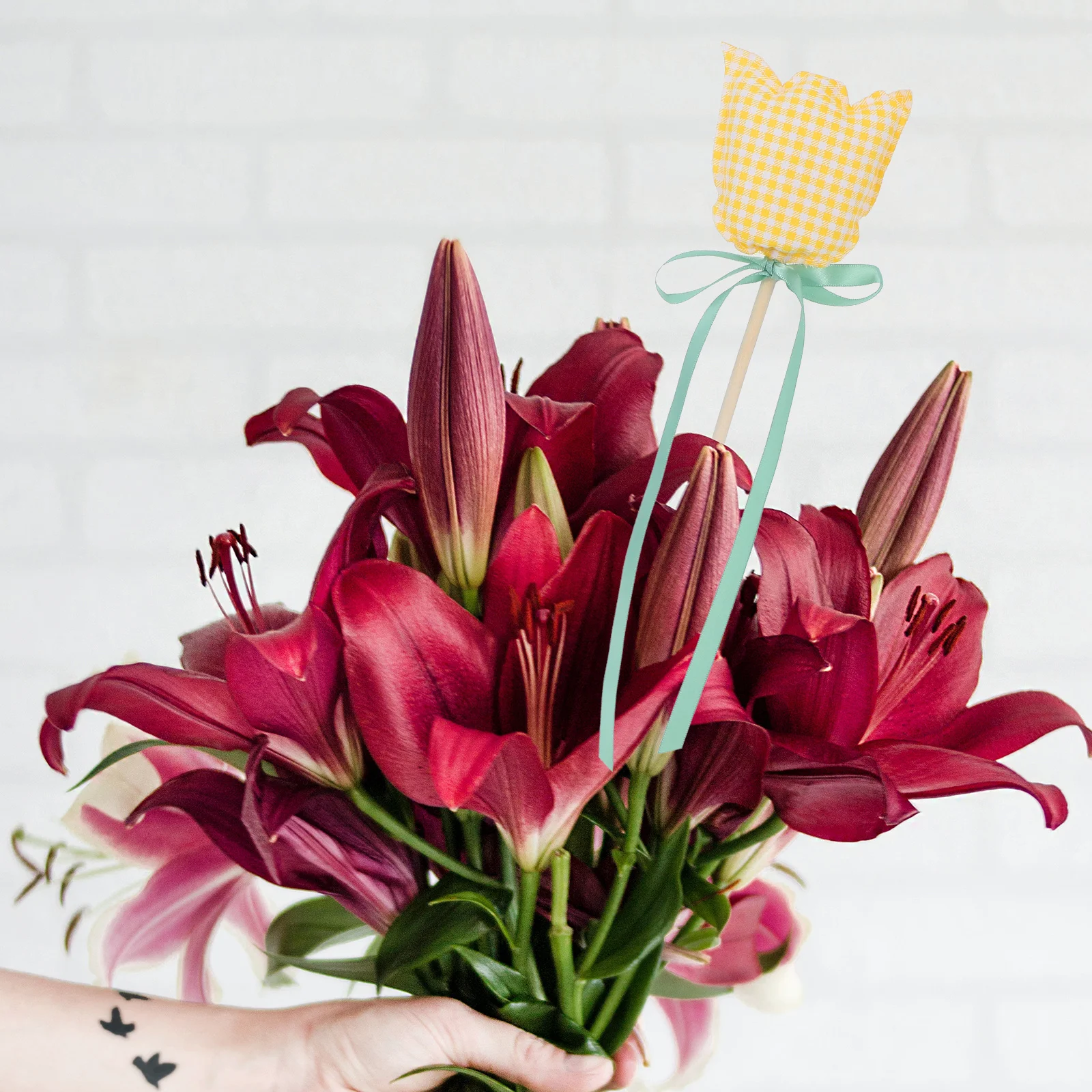 

1pcs Artificial Fake Tulip Flowers Home Decor Simulation Tulips For Vase Arrangement Lifelike Faux Wedding Party Decoration