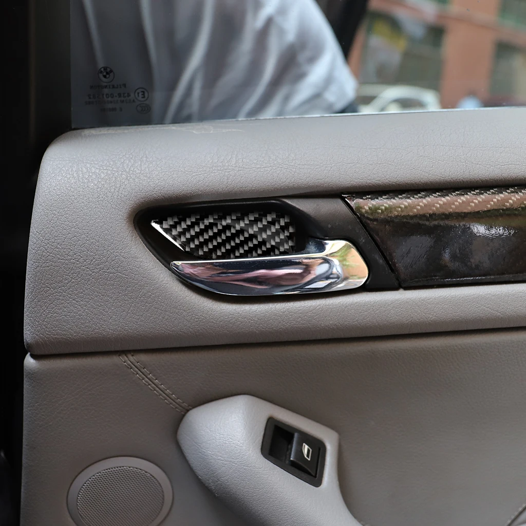 4pcs For BMW 3 Series E46 1998-2005 Car Door Bowl Decoration Stickers Cover Trim Sticker Auto Accessories