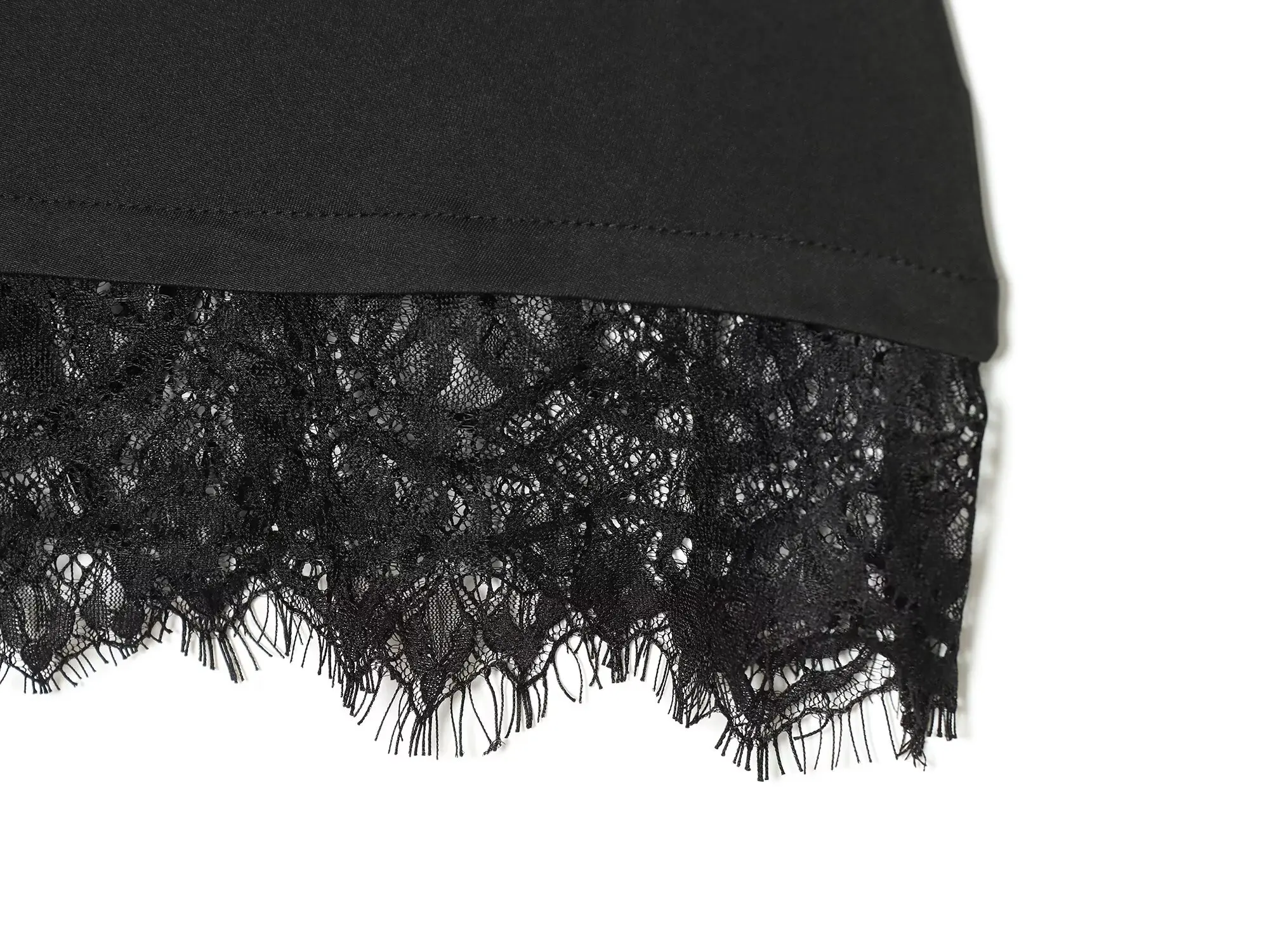 TFMLN Damen Neckholder-Top mit Spitzenbesatz, schickes ärmelloses Cami-Top, Sommer, neu, einfarbig, sexy, schlankmachend, für Ausgeh-Looks, lässige Damenbekleidung – Detail 7