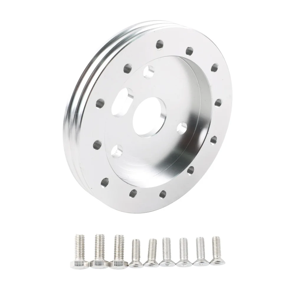 

0.5 Inch AT Hub Adapter for Converting 6 Hole Steering Wheel Mounting Pattern to Fit 3 Hole Steering Column Adapter