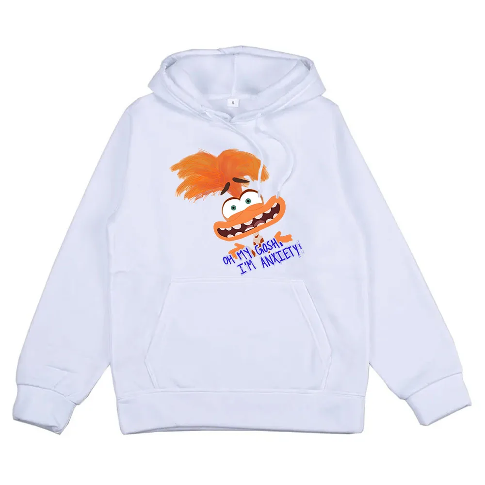 Cartoon Hoodie anxiety Hoodies Long Sleeve Casual Sweatshirt For Autumn/Winter Comfortable Hooded Clothe Moletom Women/Men Hoody