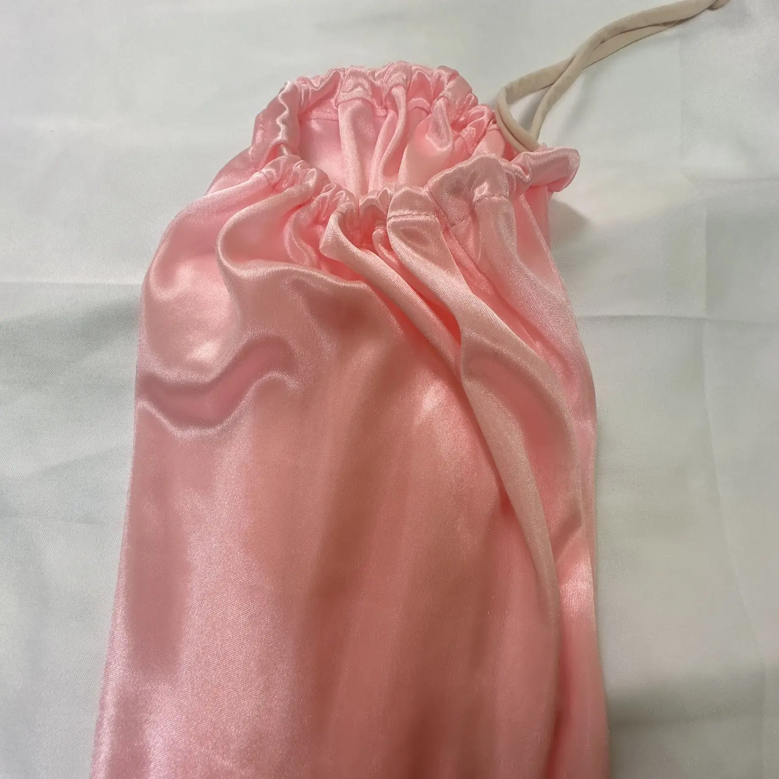 Glossy Satin Loose Maxi Dress Ice Silk Wrap Plus Size Sexy Long Sleeping Bag