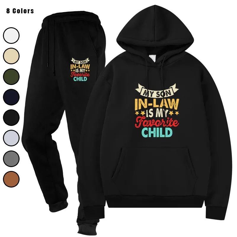 

Men's Fashion Sports Suits Hoodies + Pants Tracksuit Two Pieces Sets Running Casual Sweatshirts Sweatpants Men's Clothing