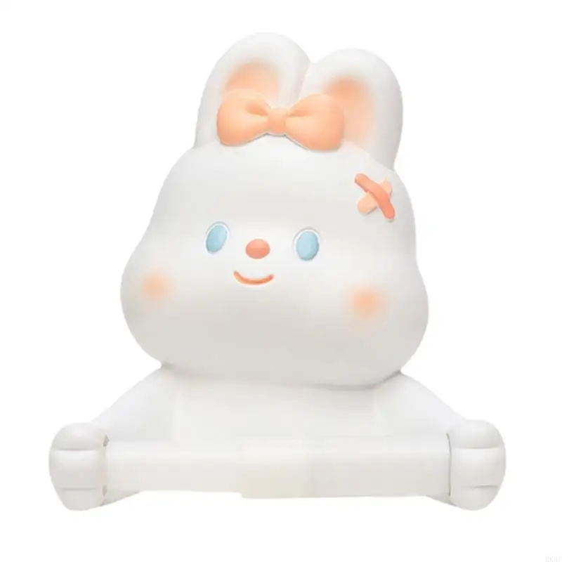 

Lovely Rabbit Toilet Paper Holder Wall Mounted Tissue Towel Roll Dispenser HX6C