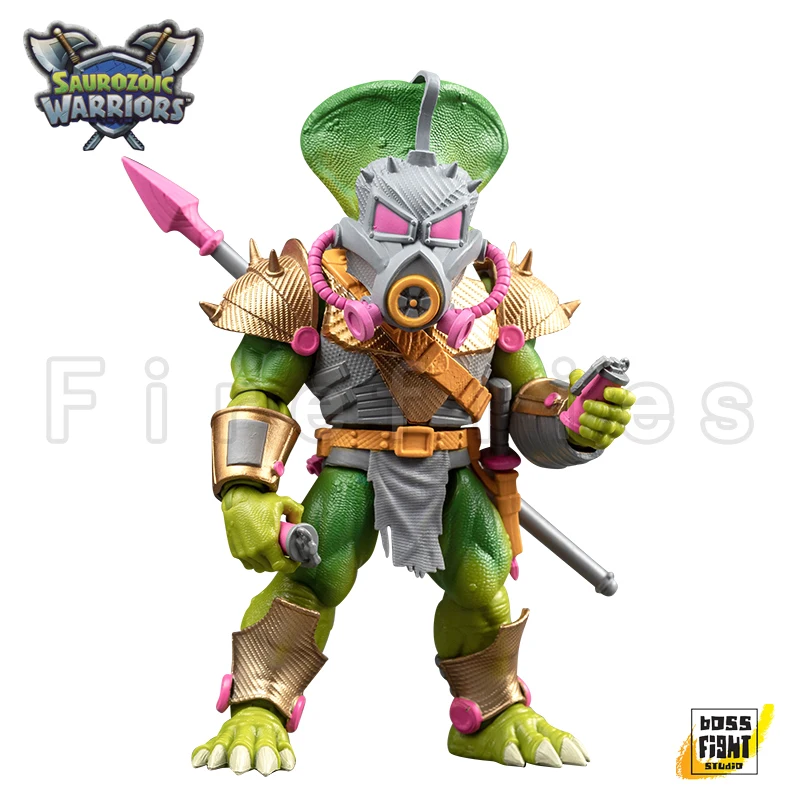 1/12 Boss Fight Studio Action Figure Saurozoic Warriors Ceratopsian Guard Triax Skiver Range Brakhion Anime Toy