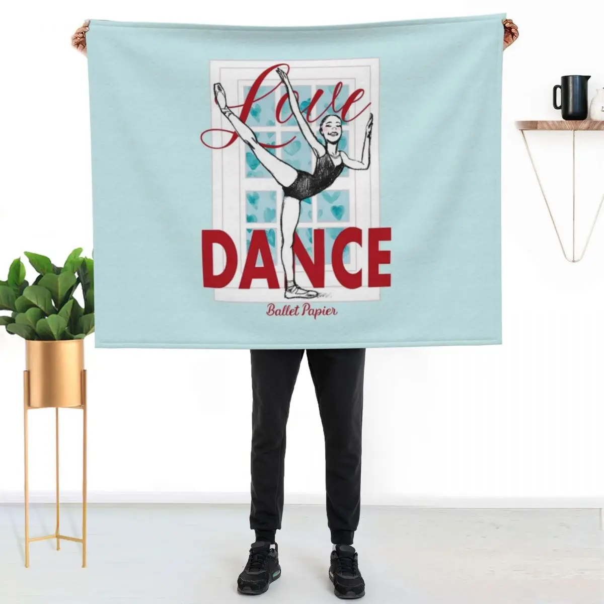 Love Dance Progress Throw Blanket sofa bed Flannels Summer Beddings Cute Furrys warm for winter Blankets