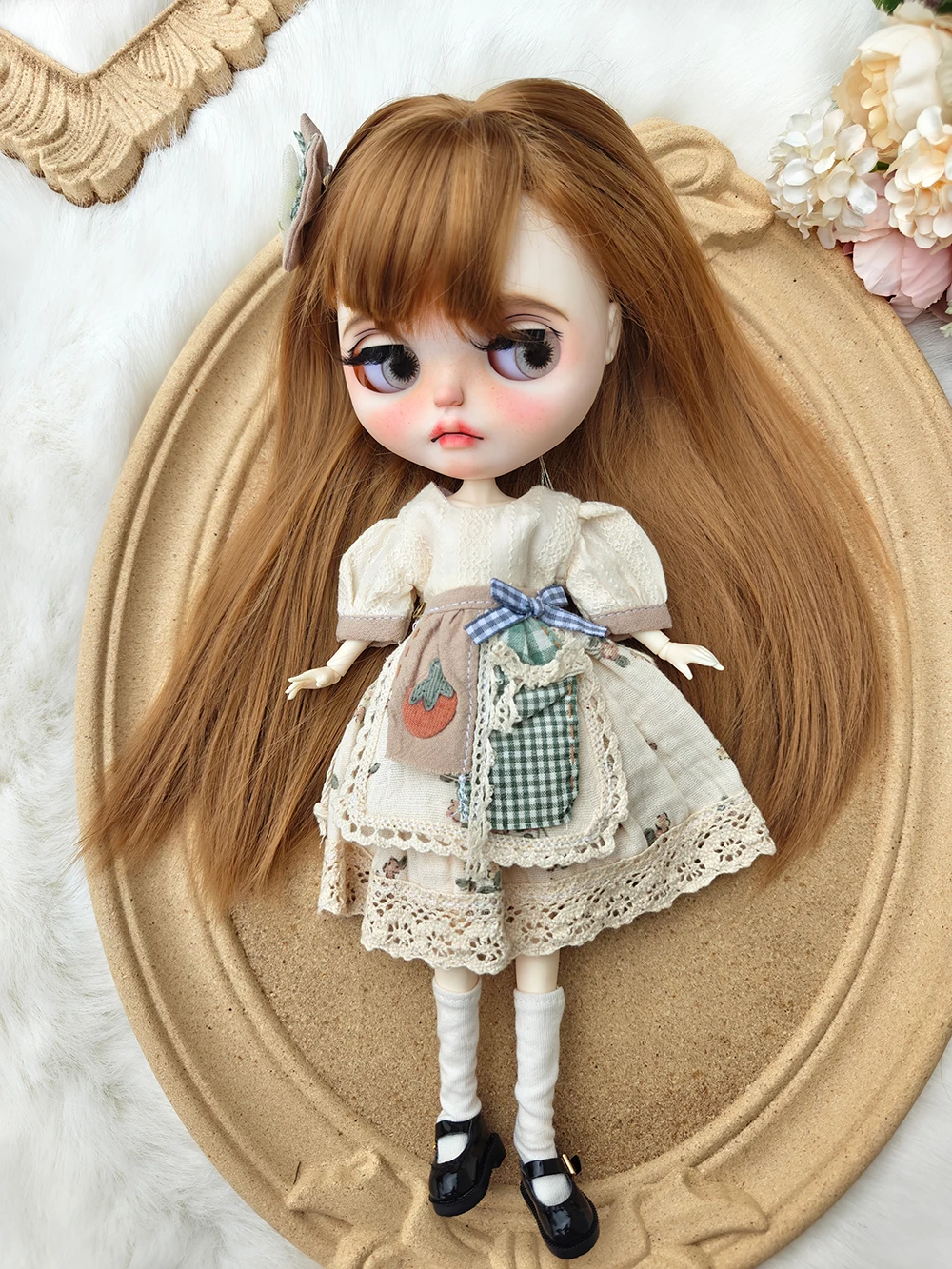 Blythe Doll clothes casual skirt cute handmade 28-30cm OB22 OB24 AZONE Blyth doll accessories  Dress