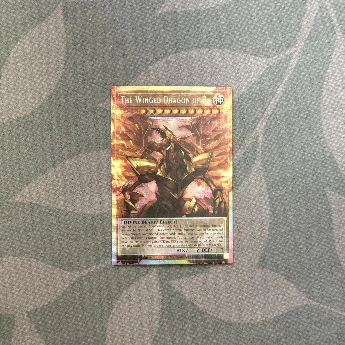 Orica YUGIOH Collection DIY Proxy Card Egyptian God Slifer the Sky Dragon Obelisk the Tormentor Winged Dragon of Ra Overframe