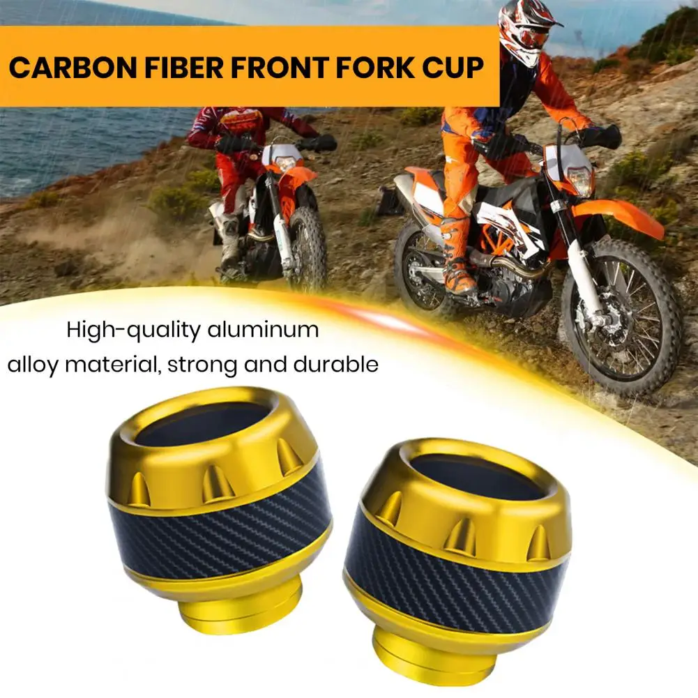 Aluminum Alloy Cup Universal Motorcycle Frame Slider Aluminum Alloy Front Fork Cup Protector for Motorbike Scooter Anti-fall