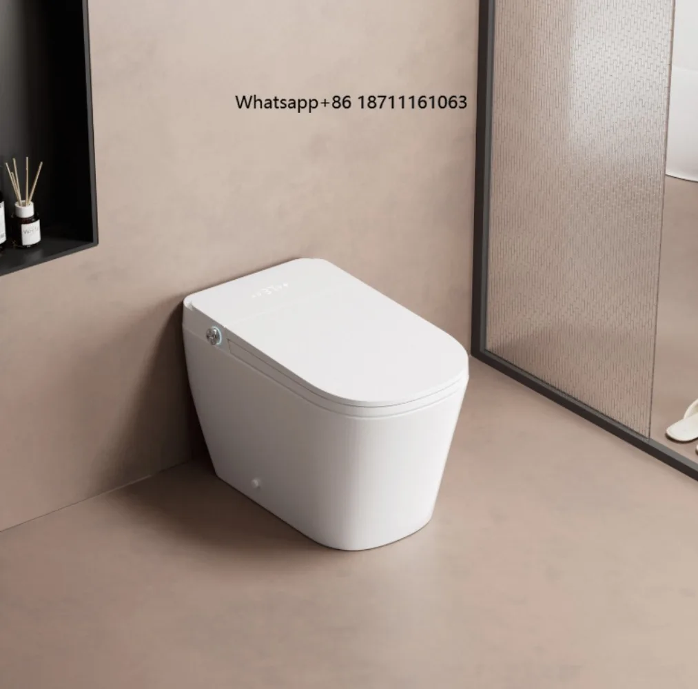 New Design Sanitary Ware CUPC Siphon Jet Auto Sensor Flush 110V Electric Ceramic Wall-Mounted Heated Seat Toilet Smart Toilets
