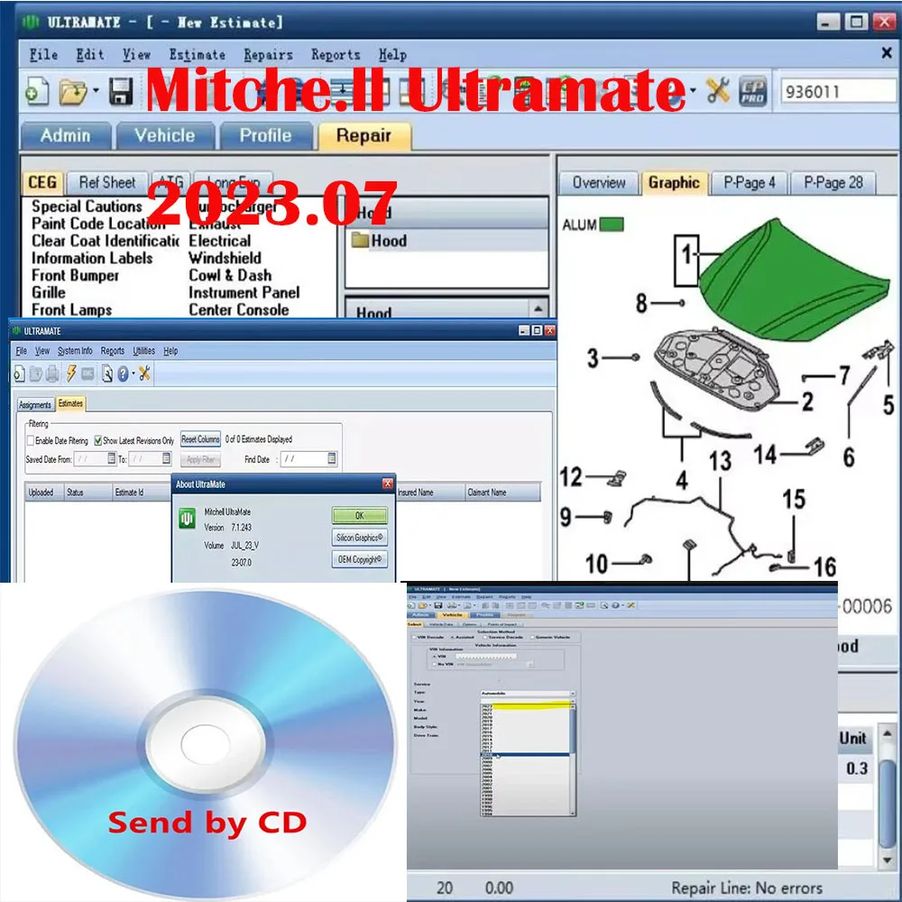 

2024 Latest Mitchell Ultramate 2023.07 COMPLETE ADVANCED ESTIMATING SYSTEM+Patch for Unexpire+Install Video Guide Repair softwar