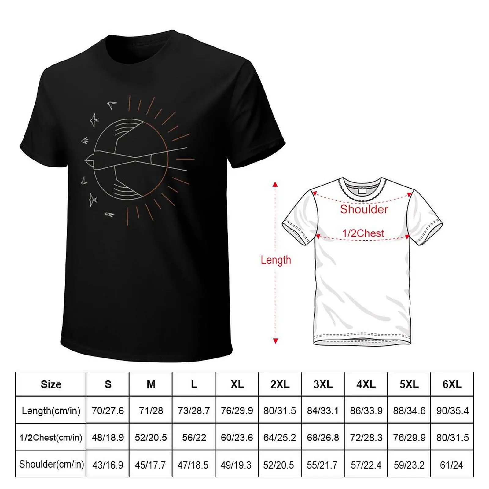 Swallow The Sun T-Shirt Soft Anti-Shrink Cotton Tee