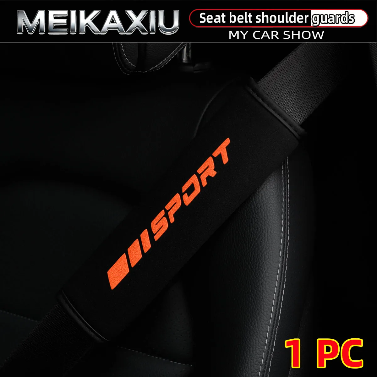 Funda de asiento de coche tipo deportivo, cinturón de seguridad de espuma, decoraciones, accesorios interiores automotrices de una o dos piezas para vehículo