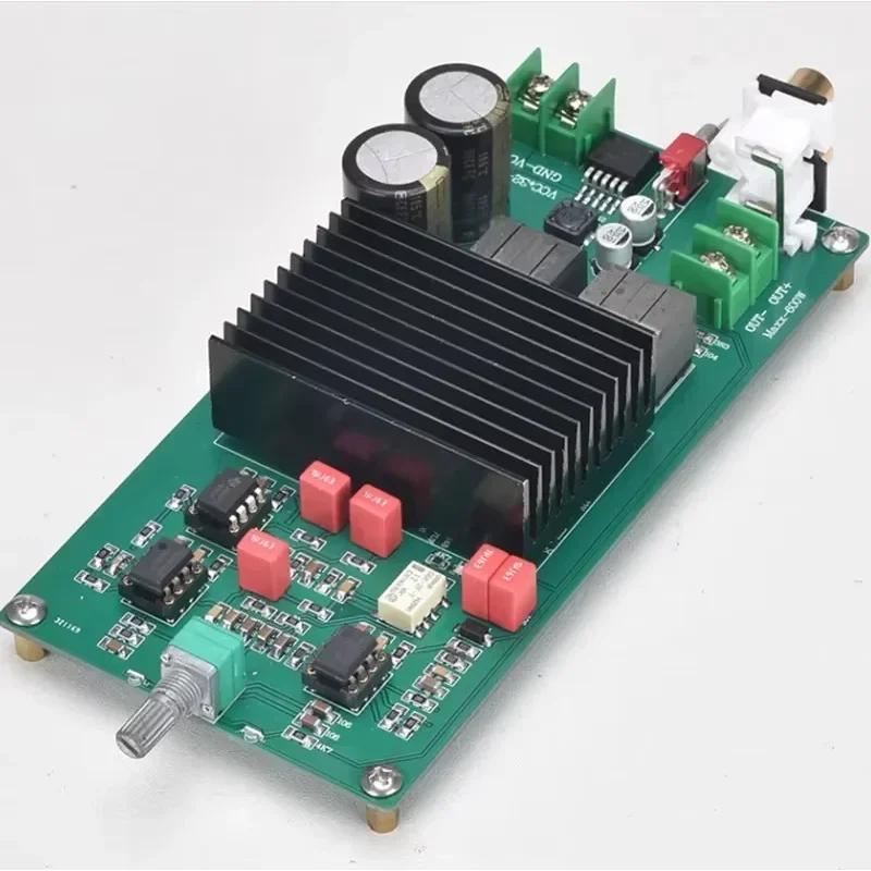 

DC30V-48V Class D TPA3255 Mono 600W High Power Full Frequency / Subwoofer Optional Fever Digital Audio Amplifier Board